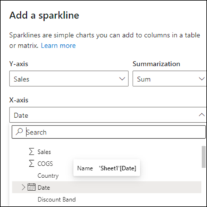 How To Use Sparklines In Power Bi Select Distinct Limited