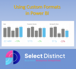 Custom Formats in power BI